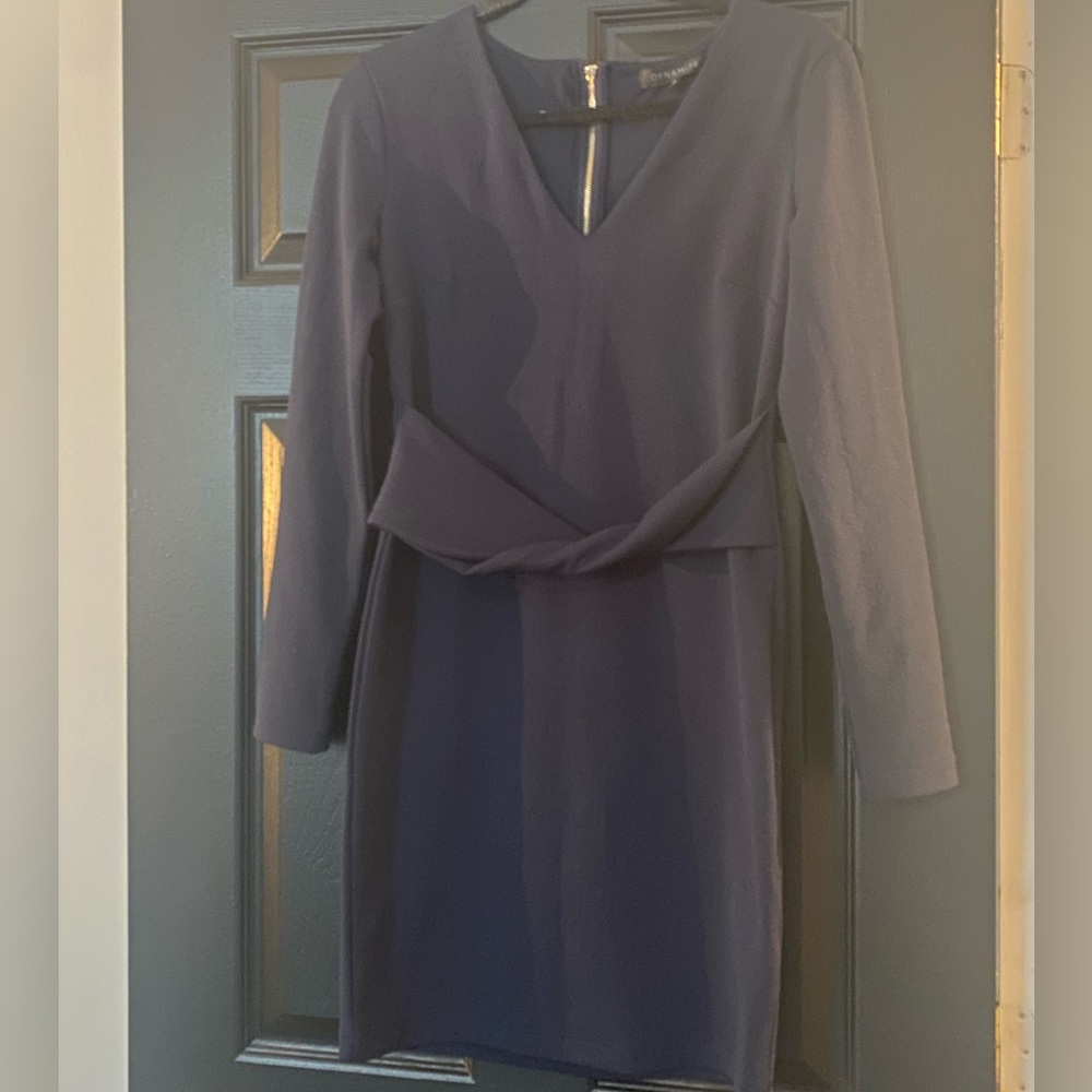 Dynamite Navy Blue Long Sleeve Dress